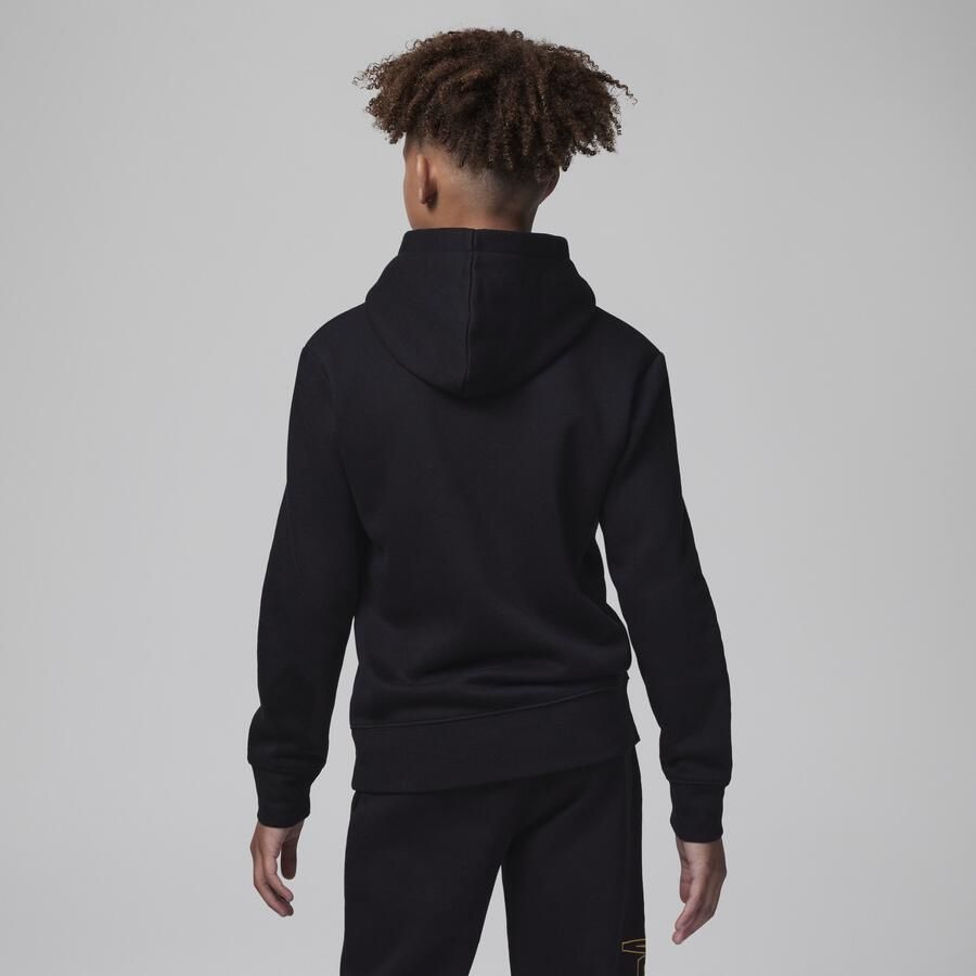 Jordan Fleece Pullover Hoodie voor kids Zwart - Foto 4