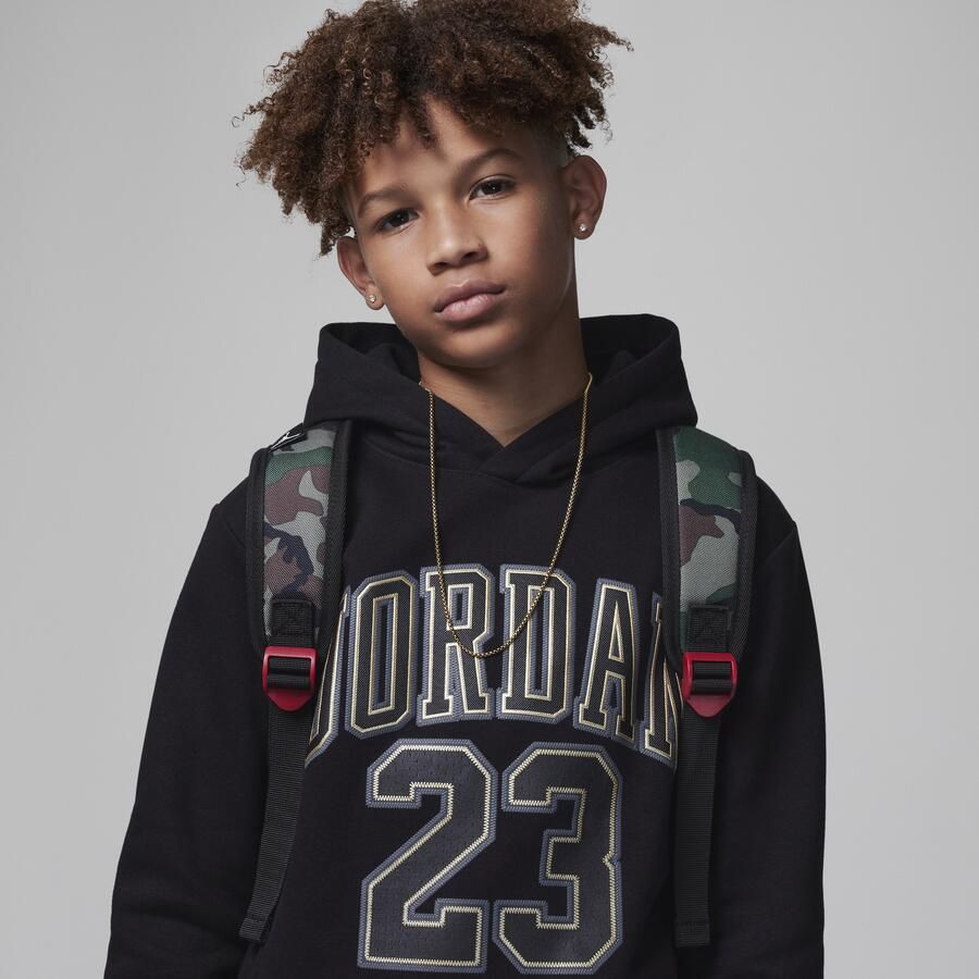 Jordan Fleece Pullover Hoodie voor kids Zwart