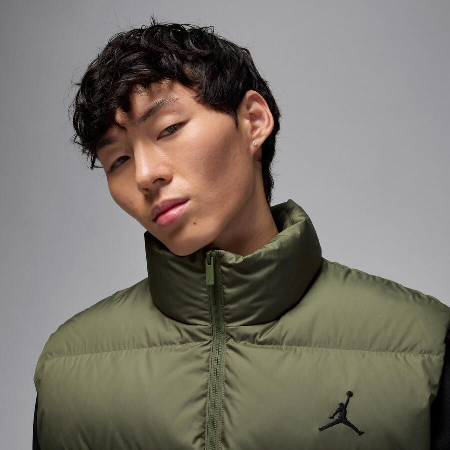 Jordan Flight bodywarmer met dons voor heren Groen - Foto 2