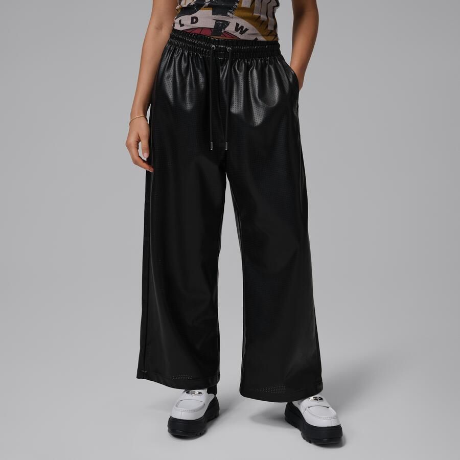 Jordan Flight broek van imitatieleer voor dames Zwart - Foto 4