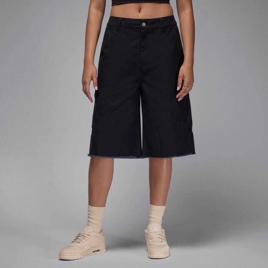 Jordan Flight Chicago langere ruimvallende damesshorts Zwart - Foto 3