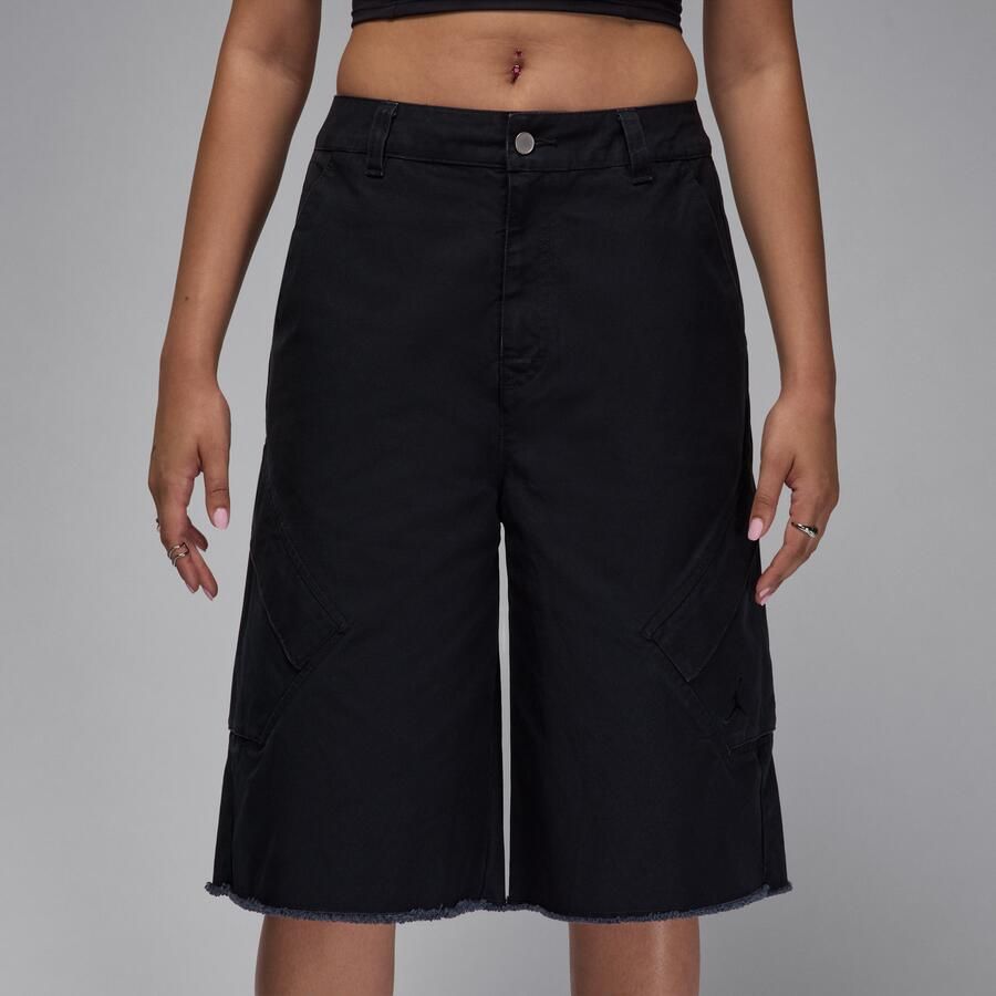 Jordan Flight Chicago langere ruimvallende damesshorts Zwart