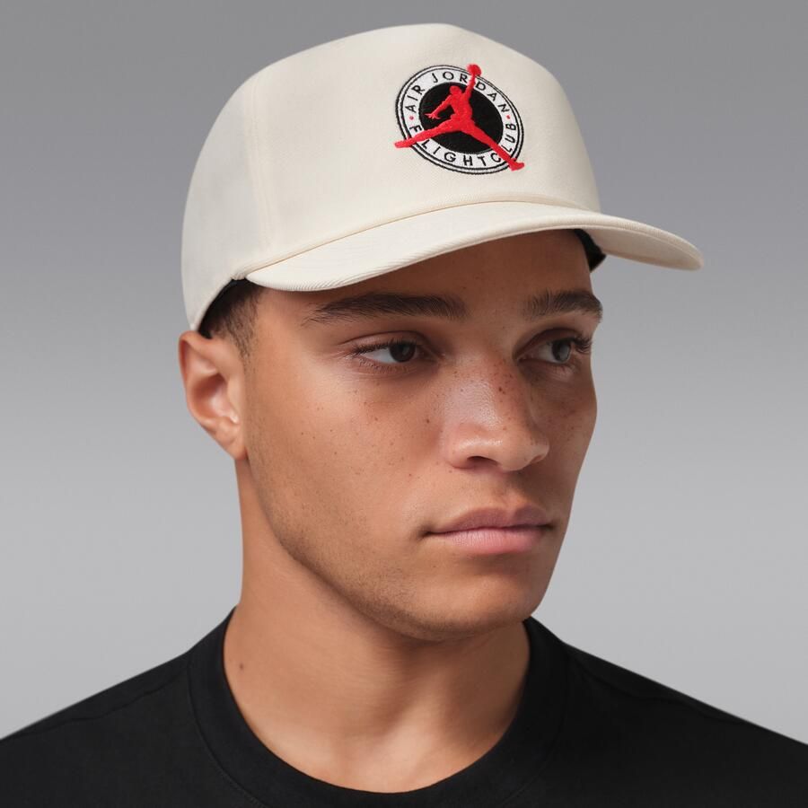 Jordan Flight Club Pro ongestructureerde pet met platte klep Bruin - Foto 2