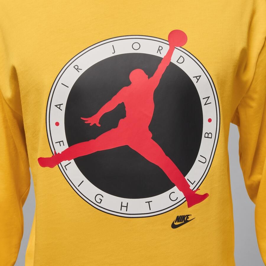 Jordan Flight Club T-shirt met lange mouwen voor heren Geel - Foto 3