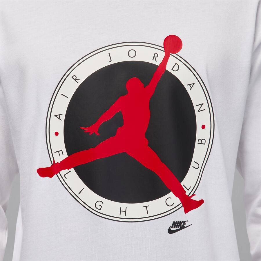 Jordan Flight Club T-shirt met lange mouwen voor heren Wit - Foto 3