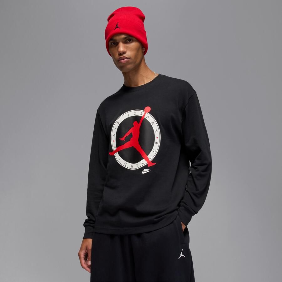 Jordan Flight Club T-shirt met lange mouwen voor heren Zwart - Foto 3