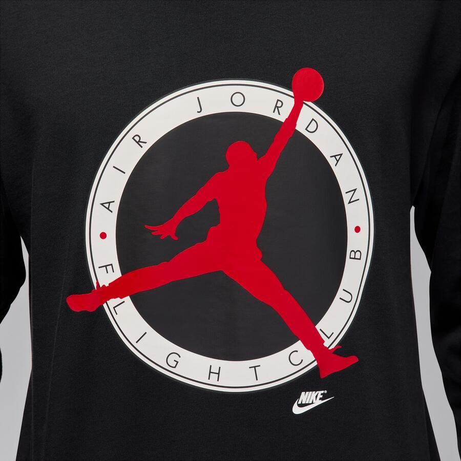 Jordan Flight Club T-shirt met lange mouwen voor heren Zwart - Foto 2