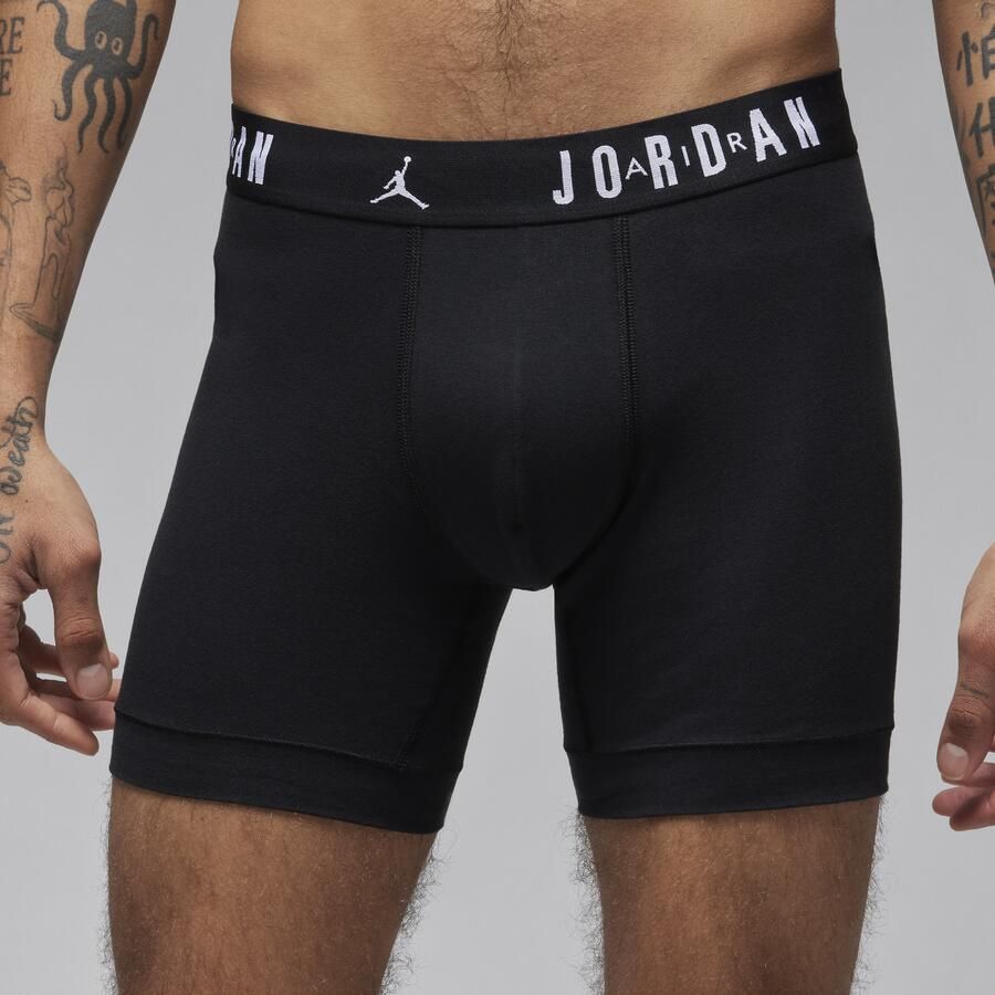 Jordan Flight Core katoenen boxershorts voor heren (3 stuks) Blauw - Foto 4