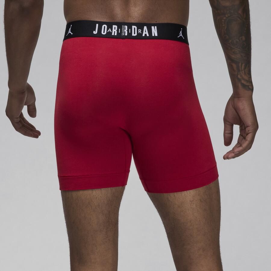 Jordan Flight Core katoenen boxershorts voor heren (3 stuks) Rood