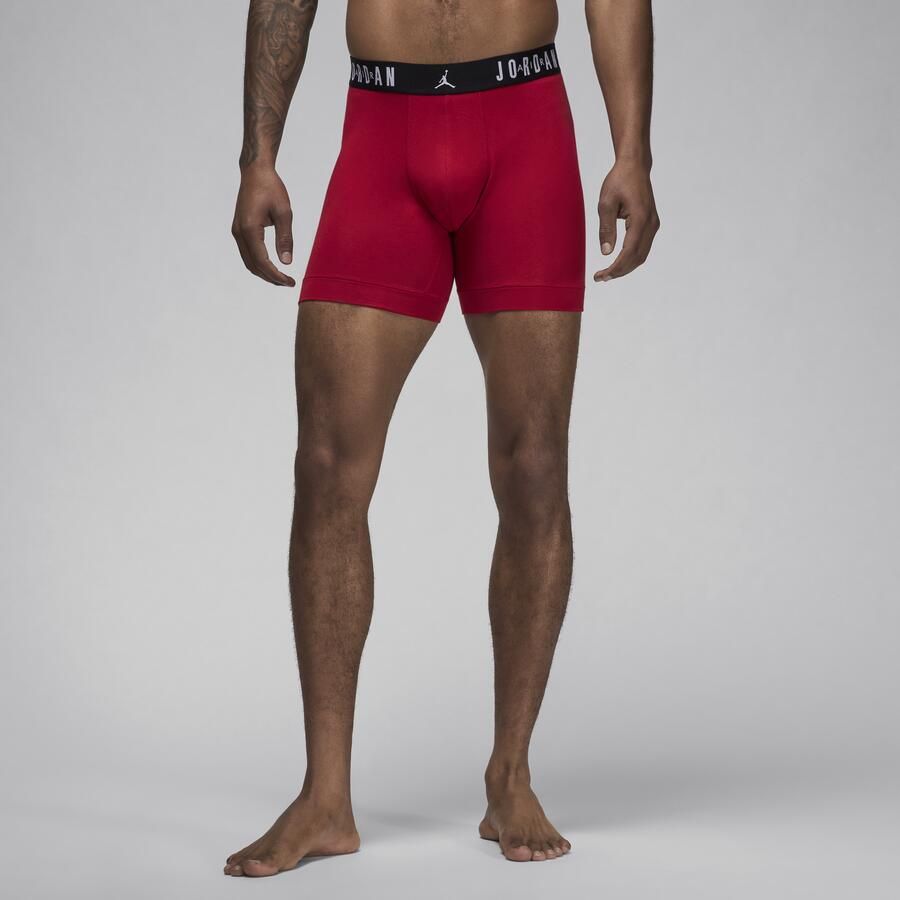 Jordan Flight Core katoenen boxershorts voor heren (3 stuks) Rood - Foto 3