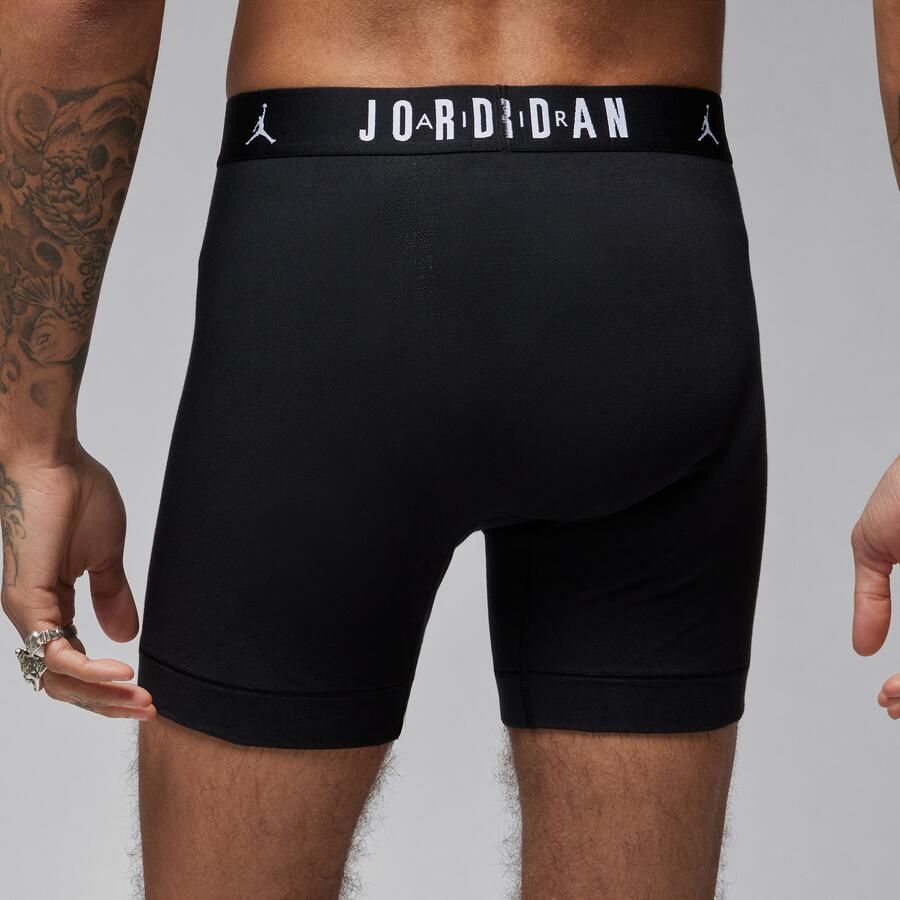 Jordan Flight Core katoenen boxershorts voor heren (3 stuks) Zwart - Foto 5