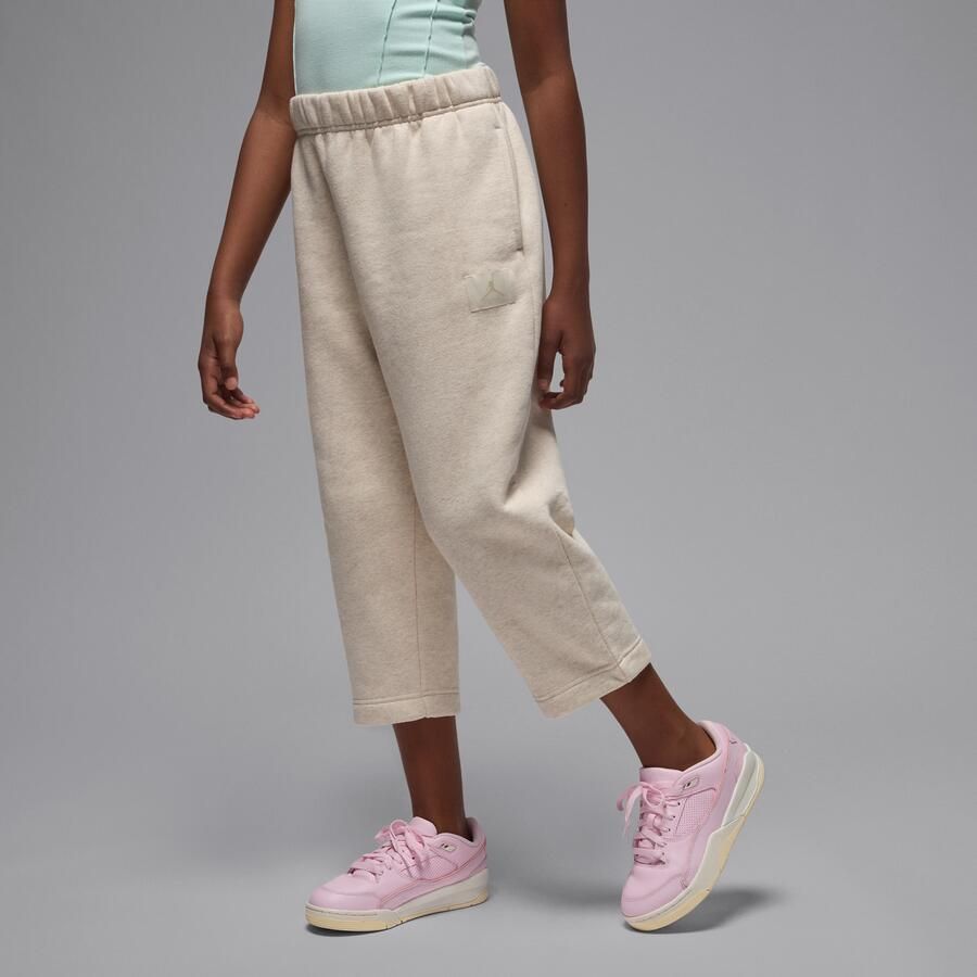 Jordan Flight Essentials broek met open zoom voor kids Bruin - Foto 4