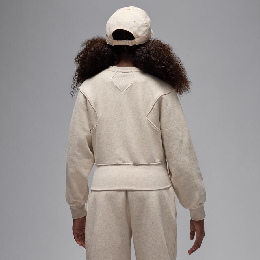 Jordan Flight Essentials oversized shirt met ronde hals voor kids Bruin