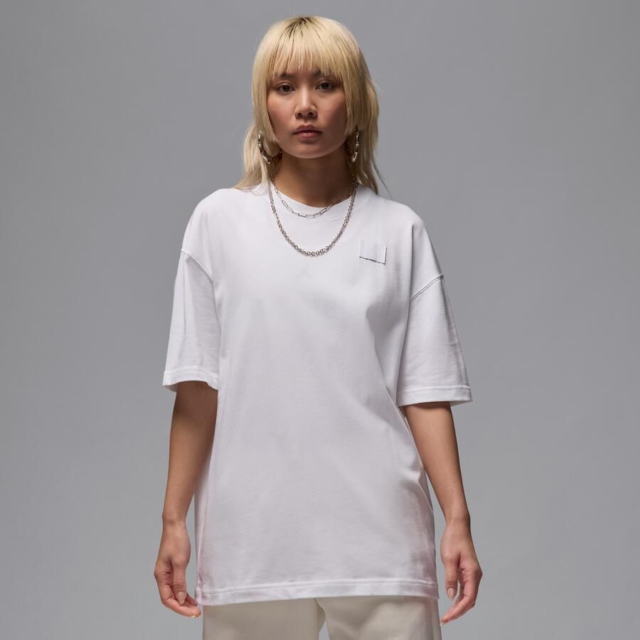 Jordan Flight Essentials oversized T-shirt voor dames Wit - Foto 4