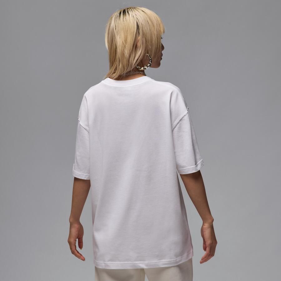 Jordan Flight Essentials oversized T-shirt voor dames Wit