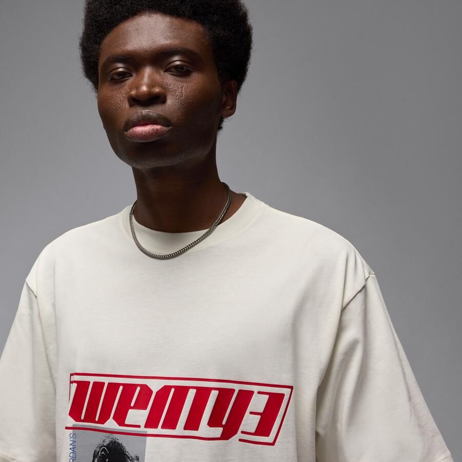 Jordan Flight Essentials oversized T-shirt voor heren Wit - Foto 2