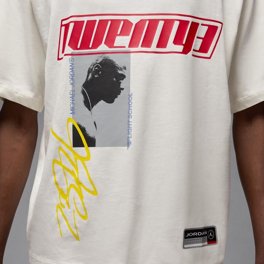 Jordan Flight Essentials oversized T-shirt voor heren Wit - Foto 3