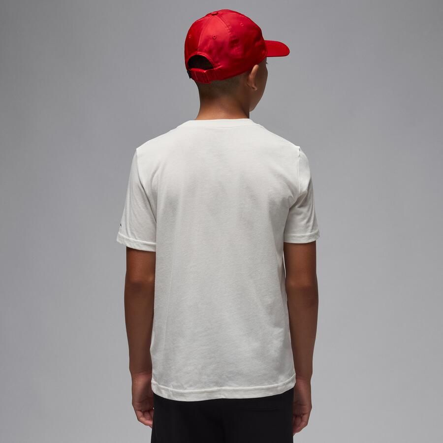 Jordan Flight Essentials T-shirt met boxed logo 3.0 voor kids Wit