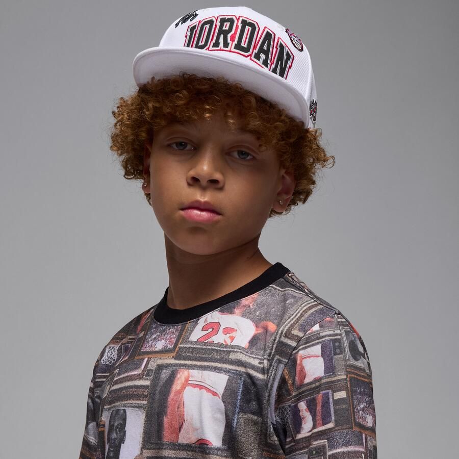 Jordan Flight Essentials T-shirt met boxed logo 3.0 voor kids Zwart - Foto 2