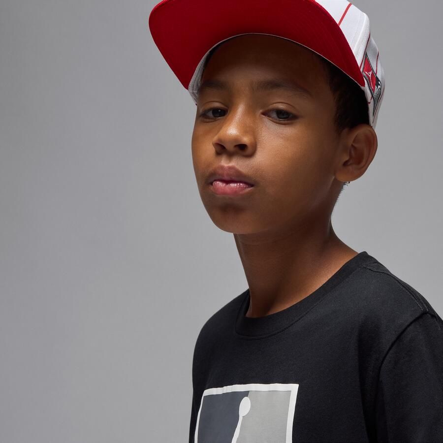 Jordan Flight Essentials T-shirt met boxed logo 3.0 voor kids Zwart - Foto 2