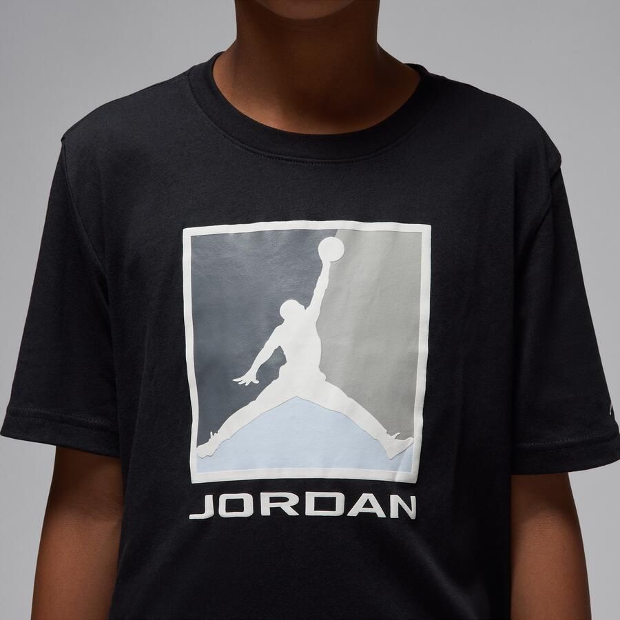 Jordan Flight Essentials T-shirt met boxed logo 3.0 voor kids Zwart - Foto 3
