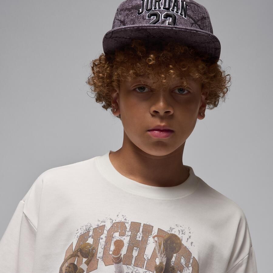 Jordan Flight Essentials T-shirt met print voor kids Wit - Foto 2