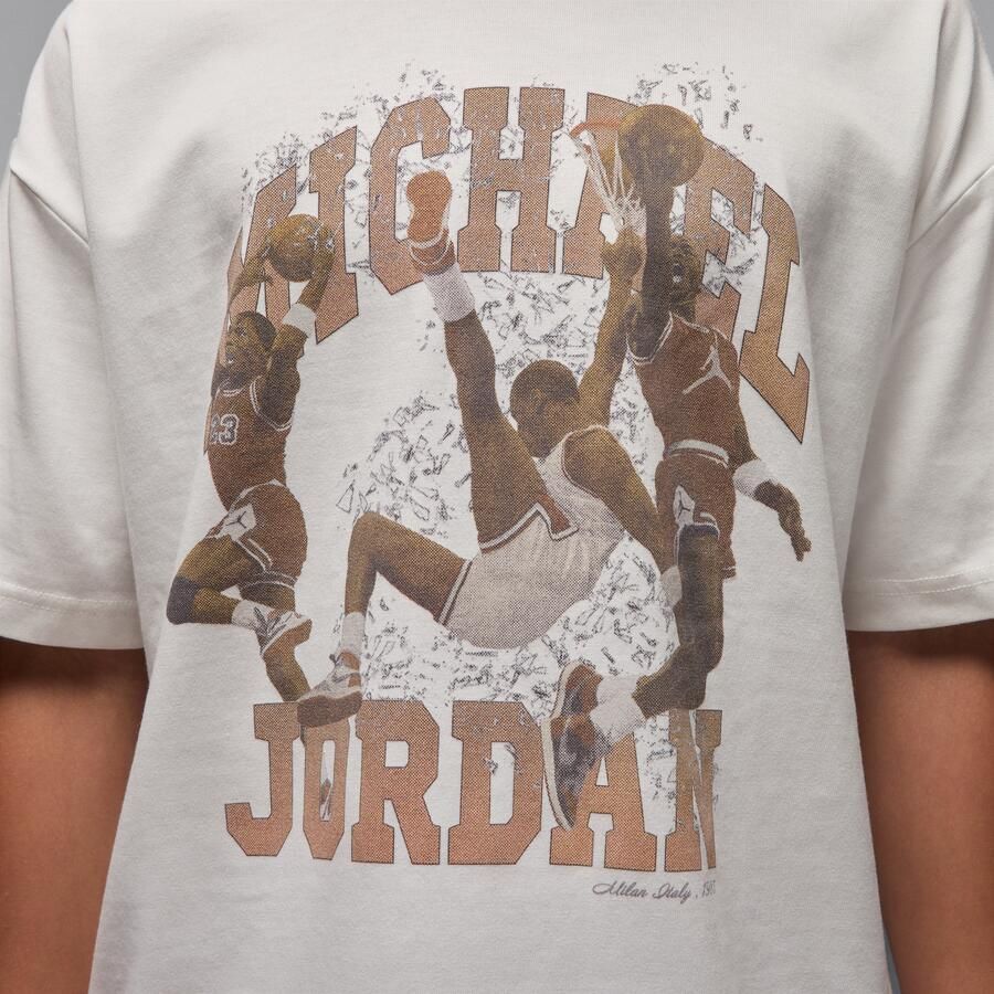 Jordan Flight Essentials T-shirt met print voor kids Wit - Foto 3