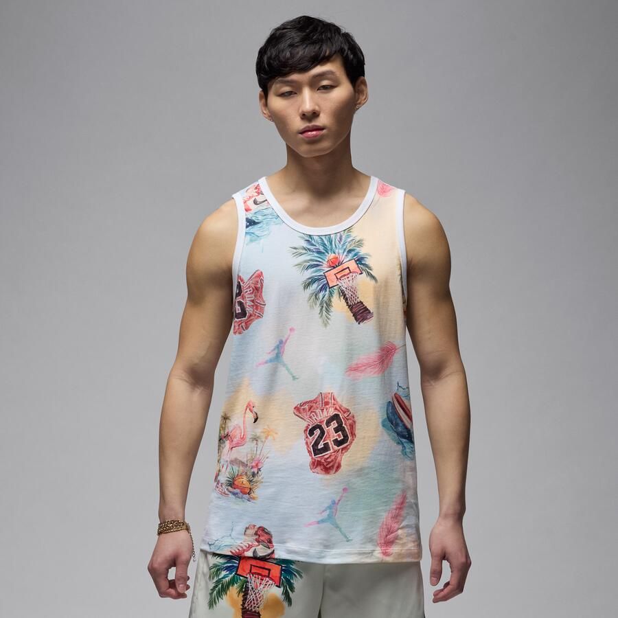 Jordan Flight Essentials tanktop voor heren Wit - Foto 4