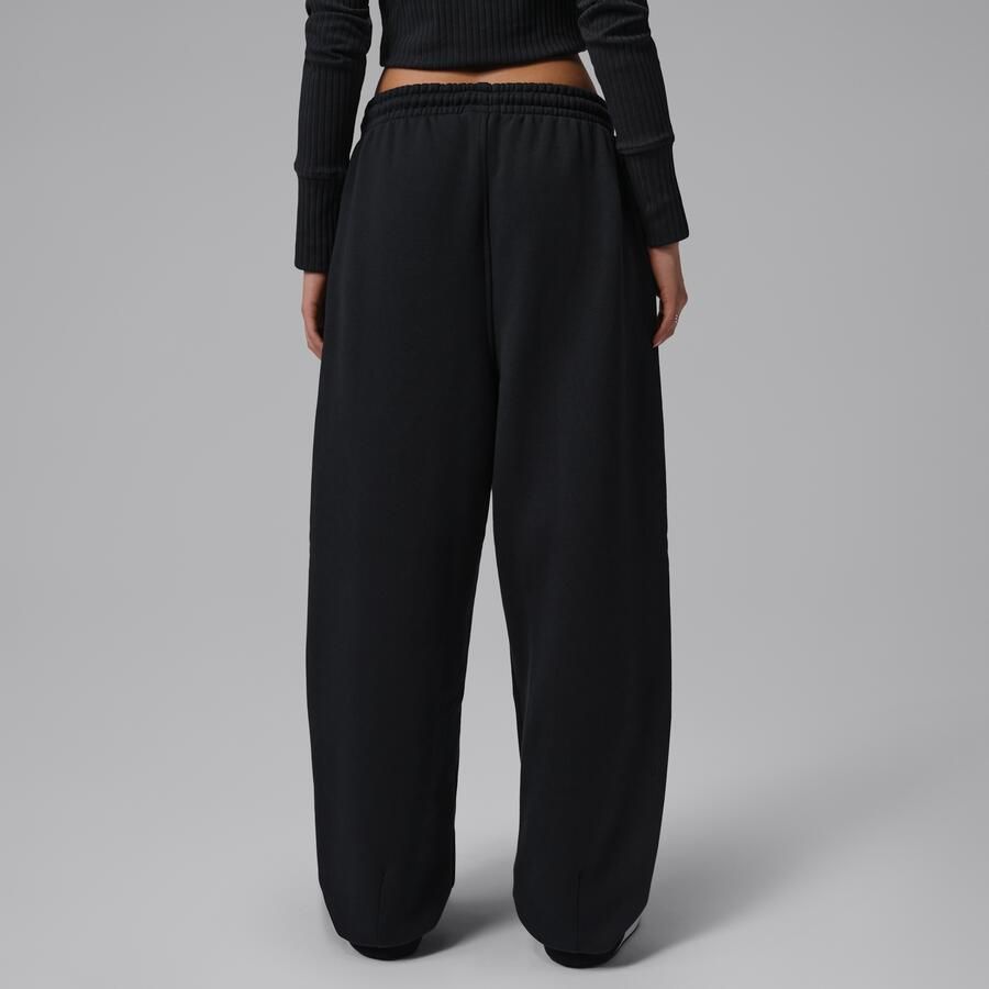 Jordan Flight Fleece baggy broek voor dames Zwart