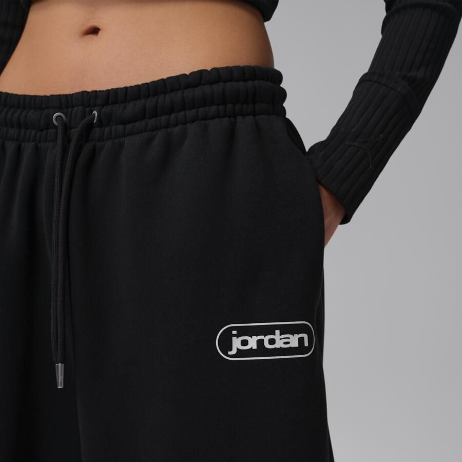 Jordan Flight Fleece baggy broek voor dames Zwart - Foto 2