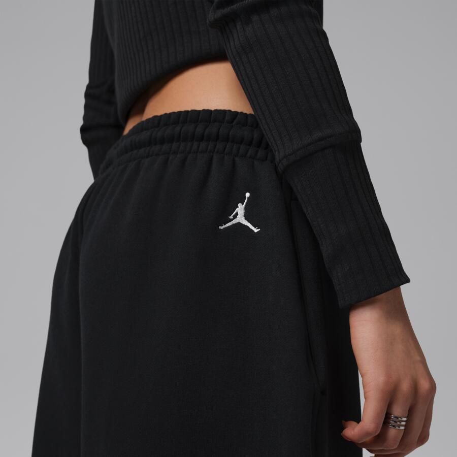 Jordan Flight Fleece baggy broek voor dames Zwart - Foto 3