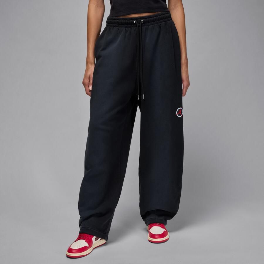 Jordan Flight Fleece baggy broek voor dames Zwart - Foto 4