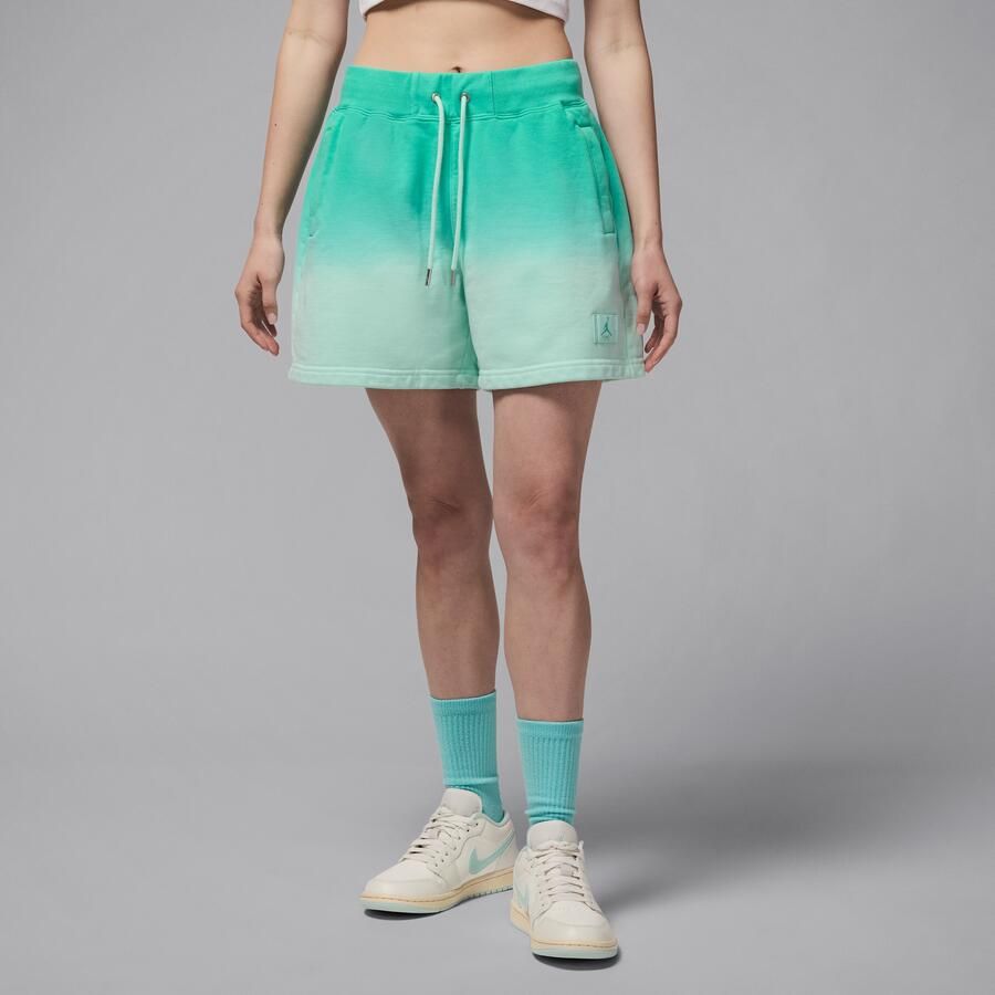 Jordan Flight Fleece damesshorts van sweatstof Groen