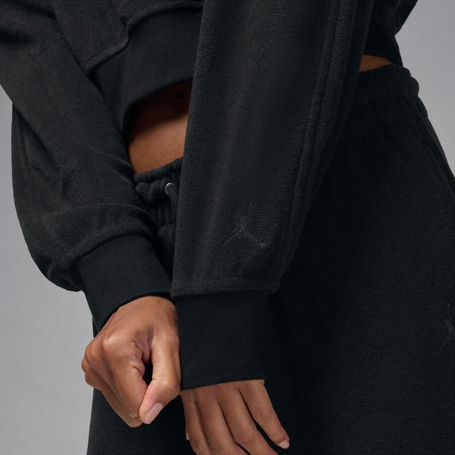 Jordan Flight Fleece damestop met korte rits Zwart - Foto 3