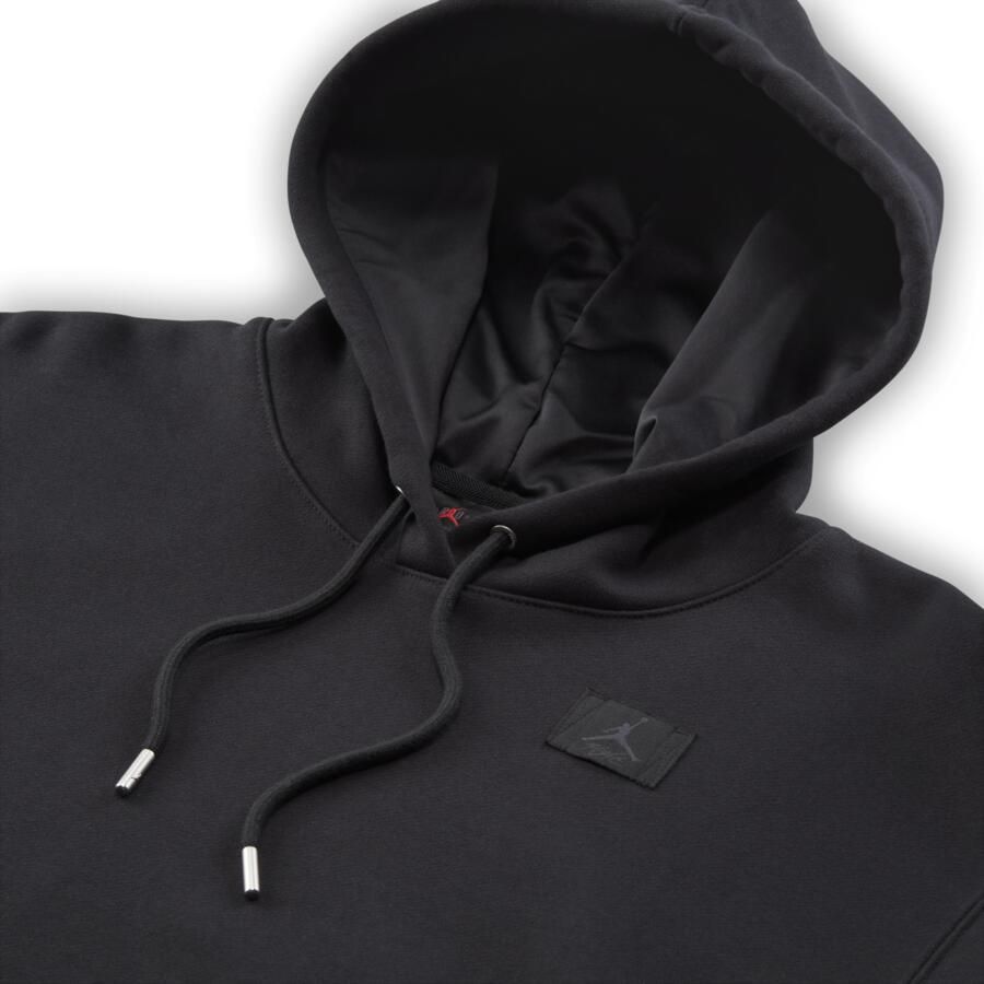 Jordan Flight Fleece hoodie met voering van satijn voor dames Zwart - Foto 2