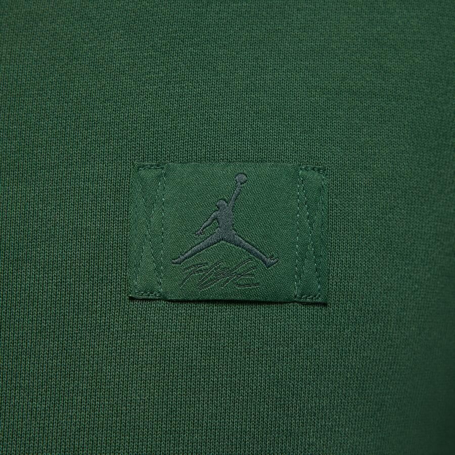 Jordan Flight Fleece korte hoodie met satijnen voering voor dames Groen - Foto 3