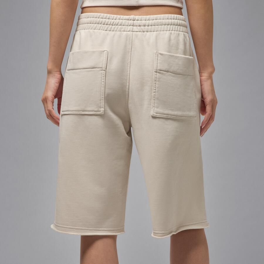 Jordan Flight Fleece langere ruimvallende damesshorts van sweatstof Bruin - Foto 2