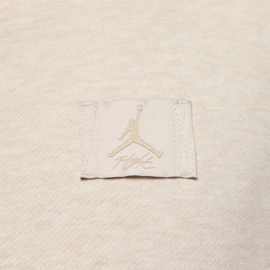 Jordan Flight Fleece sweatshirt met ronde hals voor dames Bruin - Foto 3