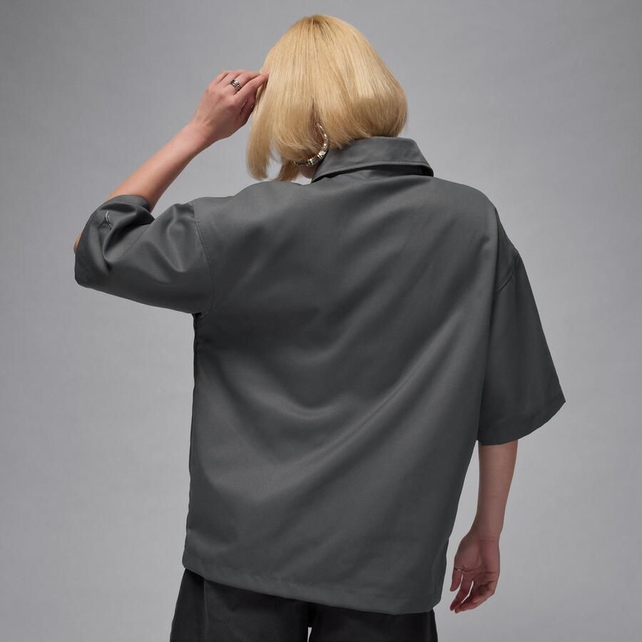 Jordan Flight geweven damestop met korte mouwen Grijs