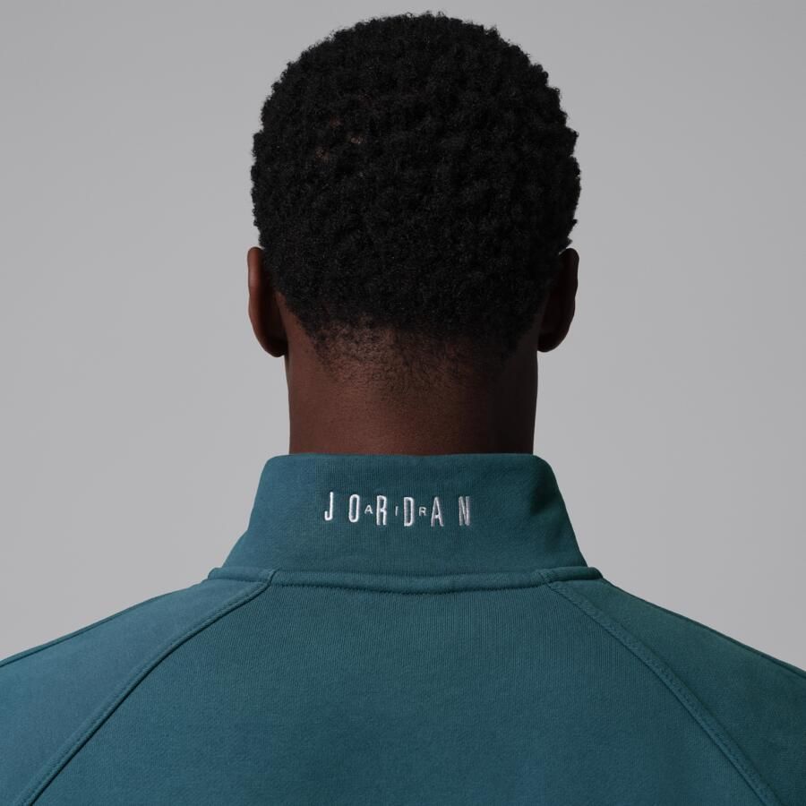 Jordan Flight herenfleece met korte rits en graphic Blauw - Foto 3
