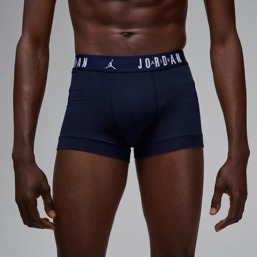 Jordan Flight katoenen boxershorts voor heren (3 stuks) Blauw