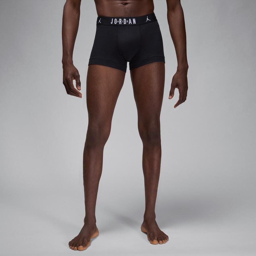 Jordan Flight katoenen boxershorts voor heren (3 stuks) Zwart - Foto 4