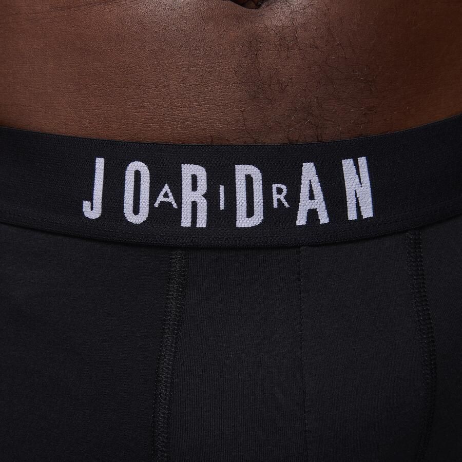 Jordan Flight katoenen boxershorts voor heren (3 stuks) Zwart - Foto 3