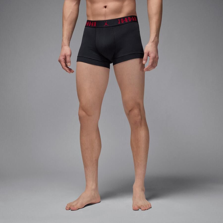Jordan Flight katoenen boxershorts voor heren (3 stuks) Zwart - Foto 4
