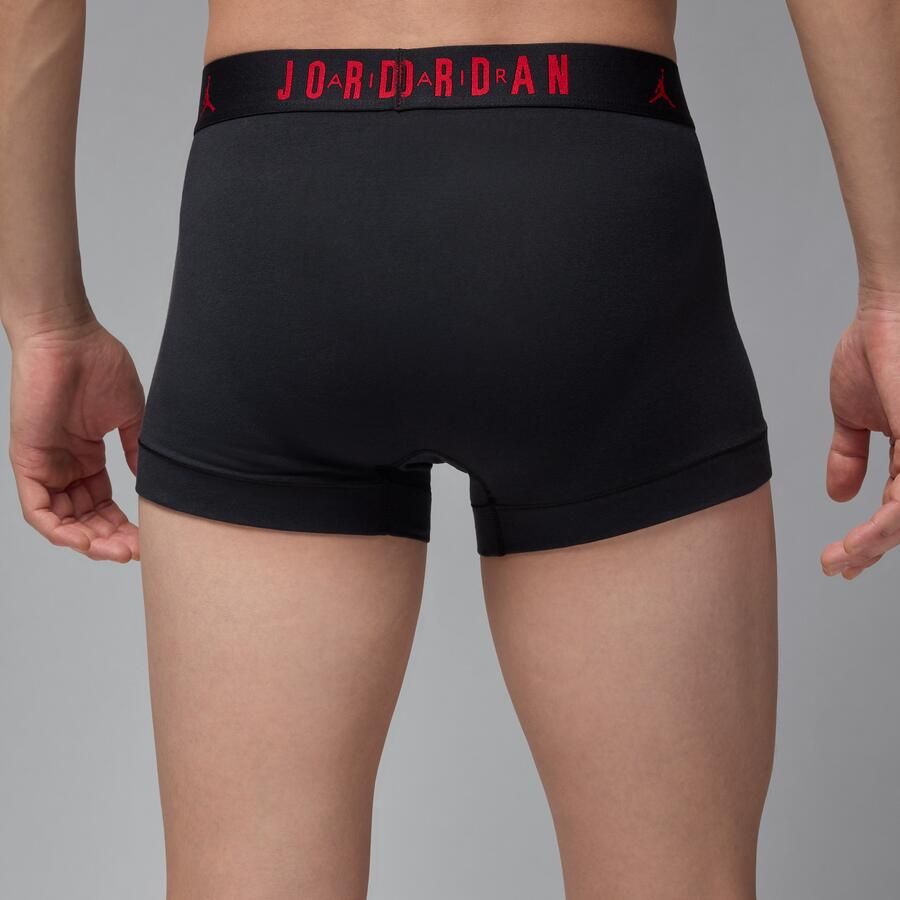 Jordan Flight katoenen boxershorts voor heren (3 stuks) Zwart - Foto 2