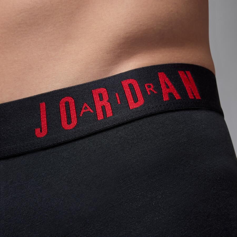 Jordan Flight katoenen boxershorts voor heren (3 stuks) Zwart - Foto 3