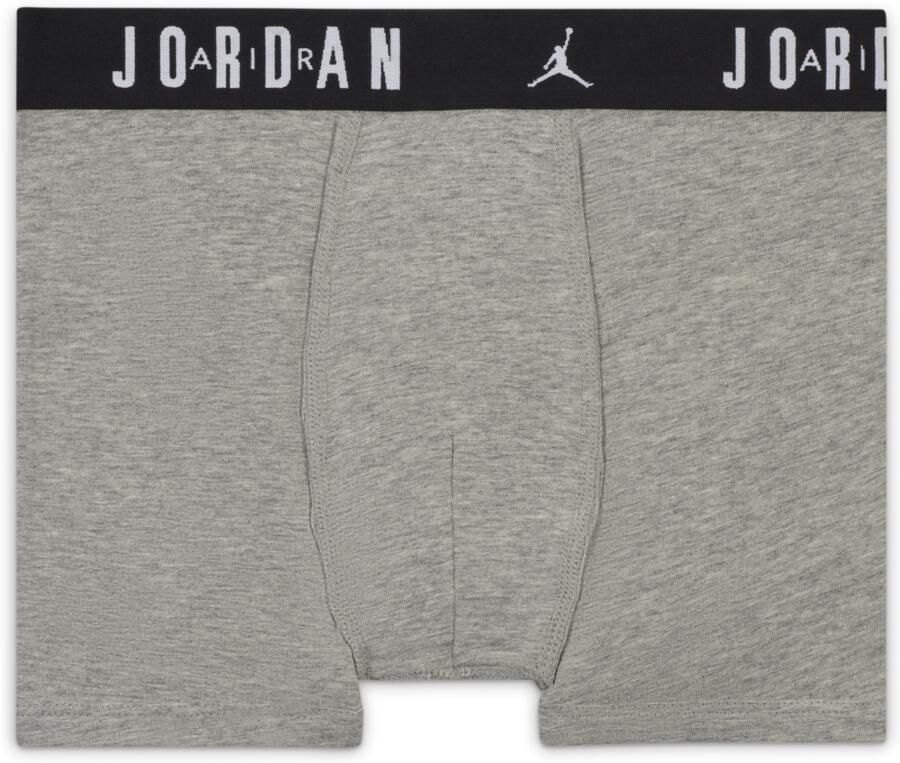 Jordan Flight katoenen boxershorts voor kids (3 stuks) Rood - Foto 4