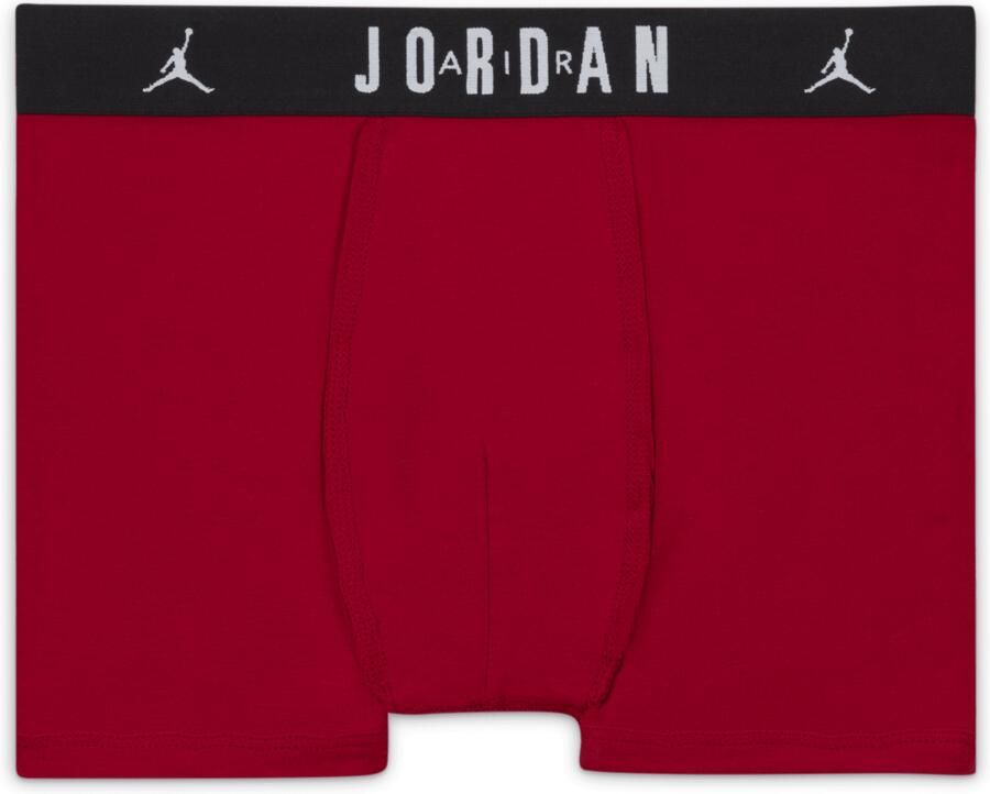 Jordan Flight katoenen boxershorts voor kids (3 stuks) Rood - Foto 2