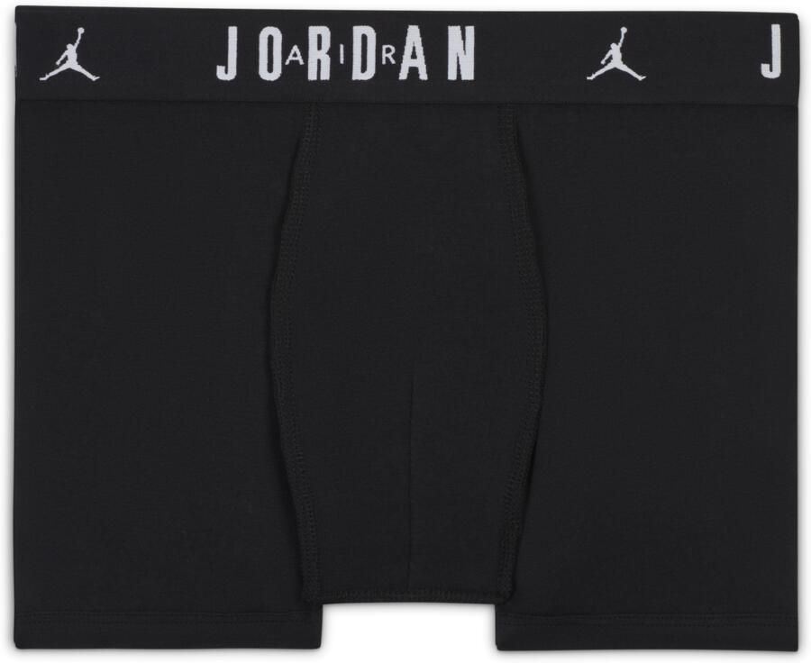 Jordan Flight katoenen boxershorts voor kids (3 stuks) Zwart - Foto 2