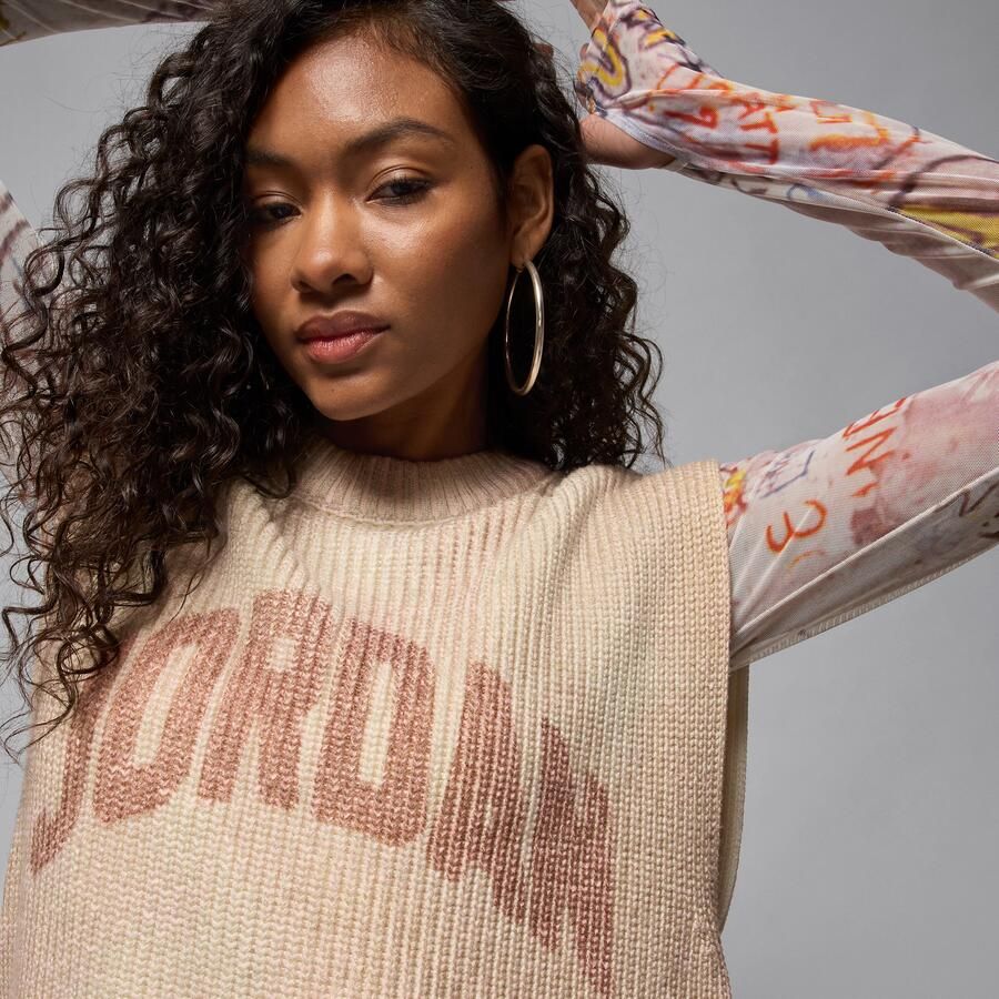 Jordan Flight Knit damesspencer Bruin - Foto 2